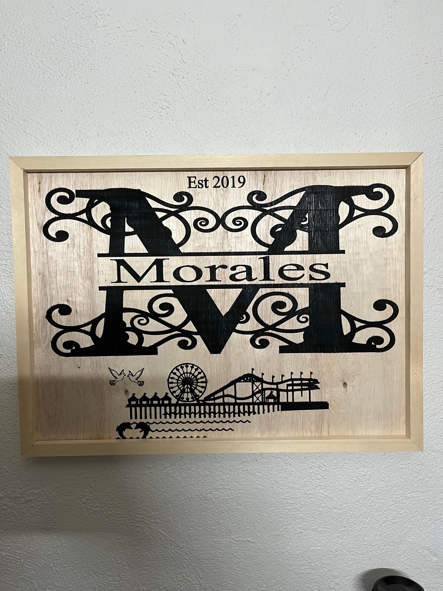 Last name wall signs