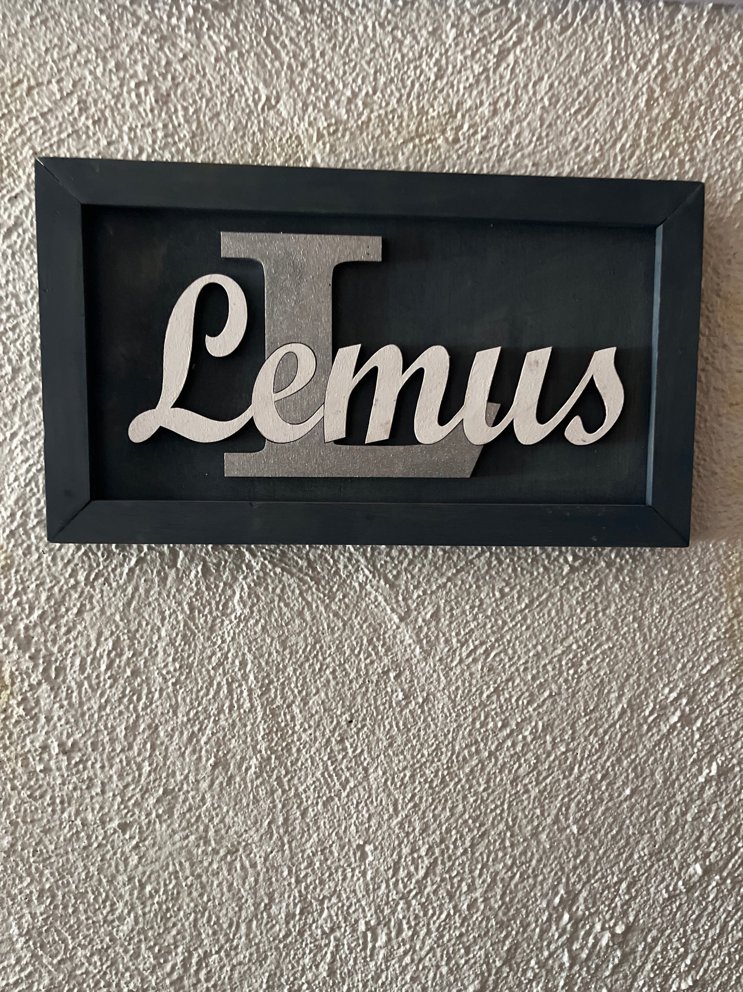 Last name wall signs
