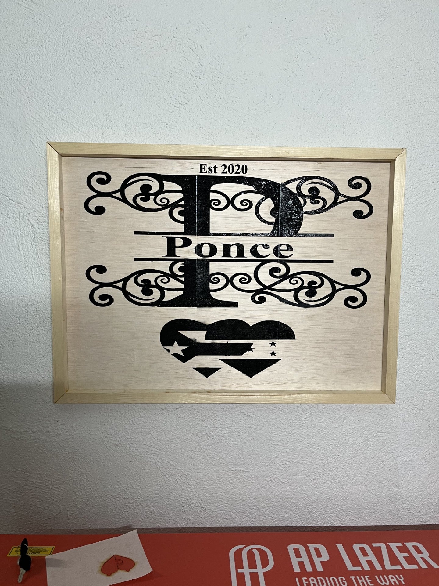 Last name wall signs