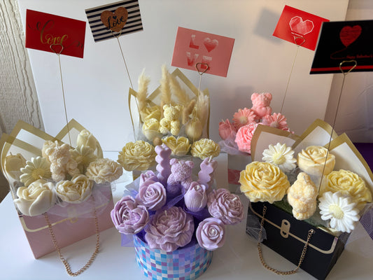 soy flower candles